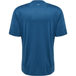 hummel Core XK Striped gestreiftes Trikot Herren blue coral/blue danube XL