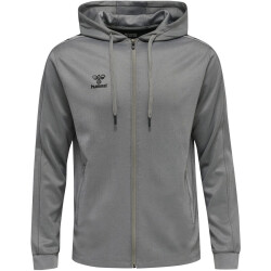 hummel Core XK Poly Kapuzenjacke grey melange XXL