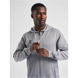 hummel Core XK Poly Kapuzenjacke grey melange XXL