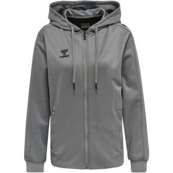 hummel Core XK Poly Kapuzenjacke Damen grey melange XXL