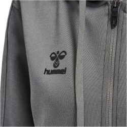 hummel Core XK Poly Kapuzenjacke Damen grey melange XXL