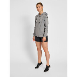 hummel Core XK Poly Kapuzenjacke Damen grey melange S