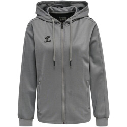 hummel Core XK Poly Kapuzenjacke Damen grey melange XL