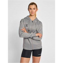 hummel Core XK Poly Kapuzenjacke Damen grey melange XL