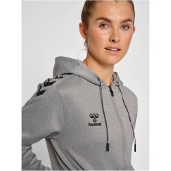 hummel Core XK Poly Kapuzenjacke Damen grey melange XL