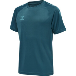 hummel Core XK Poly Trainingsshirt Kinder blue coral 116