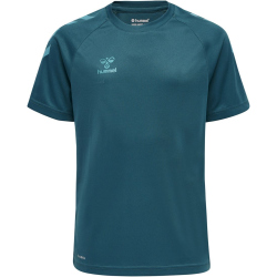 hummel Core XK Poly Trainingsshirt Kinder blue coral 116