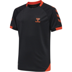 hummel GG12 Action Trikot Kinder black/cherry tomato 140