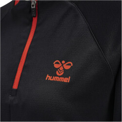 hummel GG12 Action 1/2-Zip Trainings-Top Damen black/cherry tomato XXL