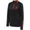 hummel GG12 Action 1/2-Zip Trainings-Top Damen black/cherry tomato XXL