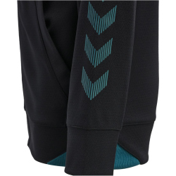 hummel GG12 Action Kapuzenjacke Kinder black/deep lagoon 128