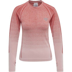 hummel GG12 Seamless Langarm Funktionsshirt Damen aura orange melange XS