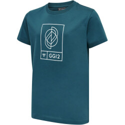 hummel GG12 Freizeitshirt Kinder deep lagoon 128