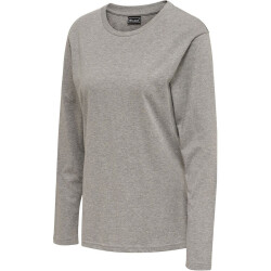 hummel hmlRED Basic Langarmshirt Damen grey melange XXL