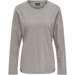 hummel hmlRED Basic Langarmshirt Damen grey melange XXL