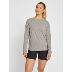 hummel hmlRED Basic Langarmshirt Damen grey melange L