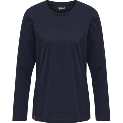 hummel hmlRED Basic Langarmshirt Damen marine XXL