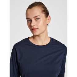 hummel hmlRED Basic Langarmshirt Damen marine XXL