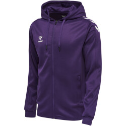 hummel Core XK Poly Kapuzenjacke acai/white XXL