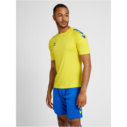 hummel Core XK Poly Trainingsshirt Herren blazing yellow/true blue XXL
