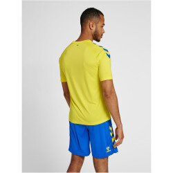 hummel Core XK Poly Trainingsshirt Herren blazing yellow/true blue XXL