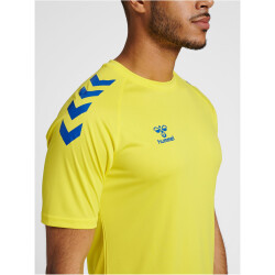 hummel Core XK Poly Trainingsshirt Herren blazing yellow/true blue XXL
