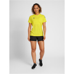 hummel Core XK Poly Trainingsshirt Damen blazing yellow/true blue L