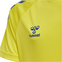 hummel Core XK Poly Trainingsshirt Kinder blazing yellow/true blue 116