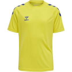 hummel Core XK Poly Trainingsshirt Kinder blazing yellow/true blue 128