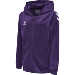 hummel Core XK Poly Kapuzenjacke Kinder acai/white 116