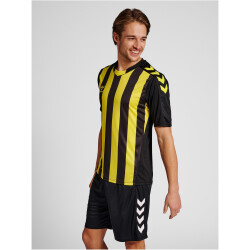 hummel Core XK Striped gestreiftes Trikot Herren black/blazing yellow XXL