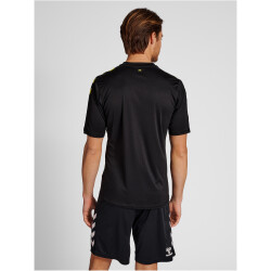 hummel Core XK Striped gestreiftes Trikot Herren black/blazing yellow XXL