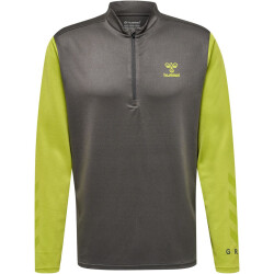 hummel Ongrid 1/2-Zip Trainings-Top Herren forged iron/dark citron L