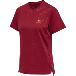 hummel Offgrid Trainingsshirt Damen rhubarb/nasturtium M