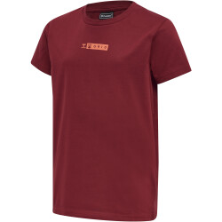 hummel Offgrid T-Shirt Kinder rhubarb/nasturtium 116