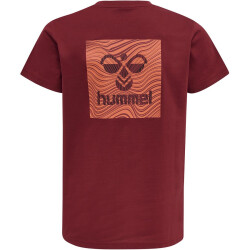 hummel Offgrid T-Shirt Kinder rhubarb/nasturtium 116