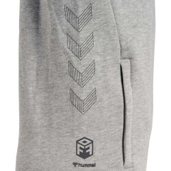 hummel Offgrid Hoodie Kinder grey melange/forged iron 116