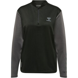 hummel Ongrid 1/2-Zip Trainings-Top Damen jet black/forged iron L