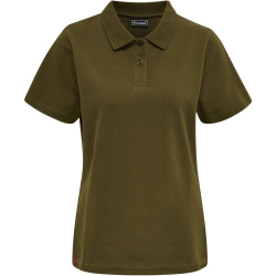 hummel hmlRED Stretch Poloshirt Damen dark olive XXL