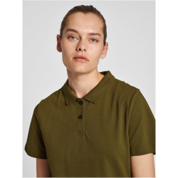 hummel hmlRED Stretch Poloshirt Damen dark olive XXL