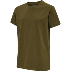 hummel hmlRED Basic T-Shirt Kinder dark olive 116