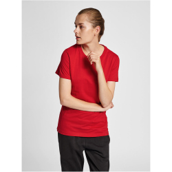 hummel hmlRED Basic T-Shirt Damen tango red M