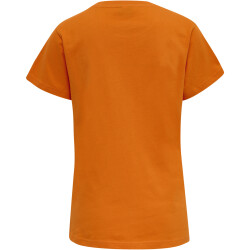 hummel hmlRED Basic T-Shirt Damen orange tiger XXL