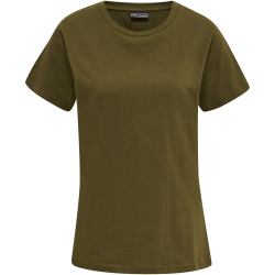 hummel hmlRED Heavy T-Shirt Damen dark olive XXL