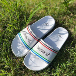 hummel Pool Slide Retro Badelatschen white 38