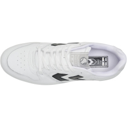 hummel Powerplay Leder Sneaker white/black/grey 37