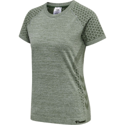 hummel hmlCI Seamless Trainingsshirt Damen thyme melange XS