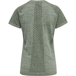 hummel hmlCI Seamless Trainingsshirt Damen thyme melange XS