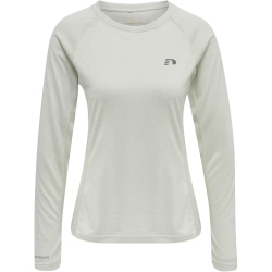 newline Running Langarmshirt Damen oyster mushroom melange L
