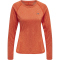 newline Running Langarmshirt Damen spicy orange melange XXL